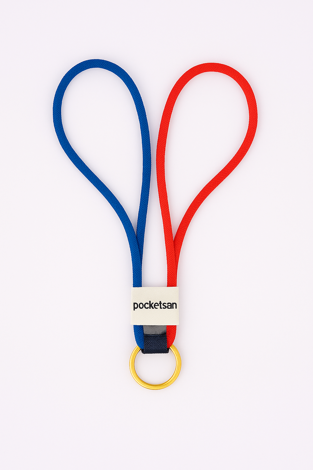 Cordon Lanyard Rouge et Bleu pour Spray