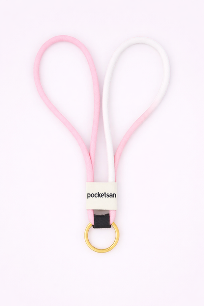 Cordon Lanyard  Rose et Blanc pour Spray